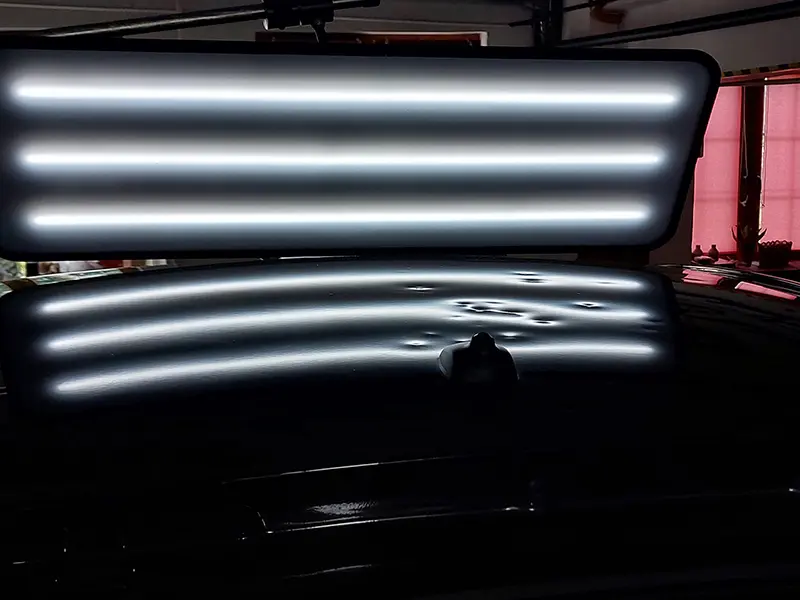 usuwanie wgnieceń po gradobiciu