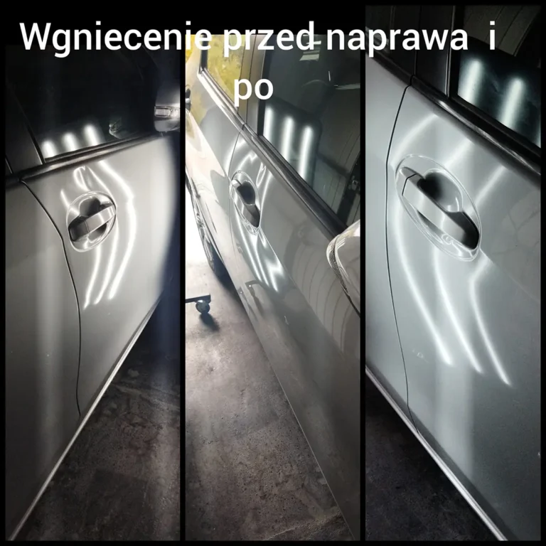 Usuwanie wgnieceń Rzeszów - przed i po