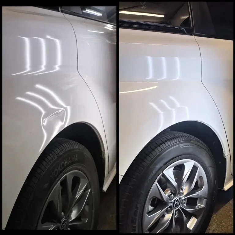 Usuwanie wgnieceń po kolizji