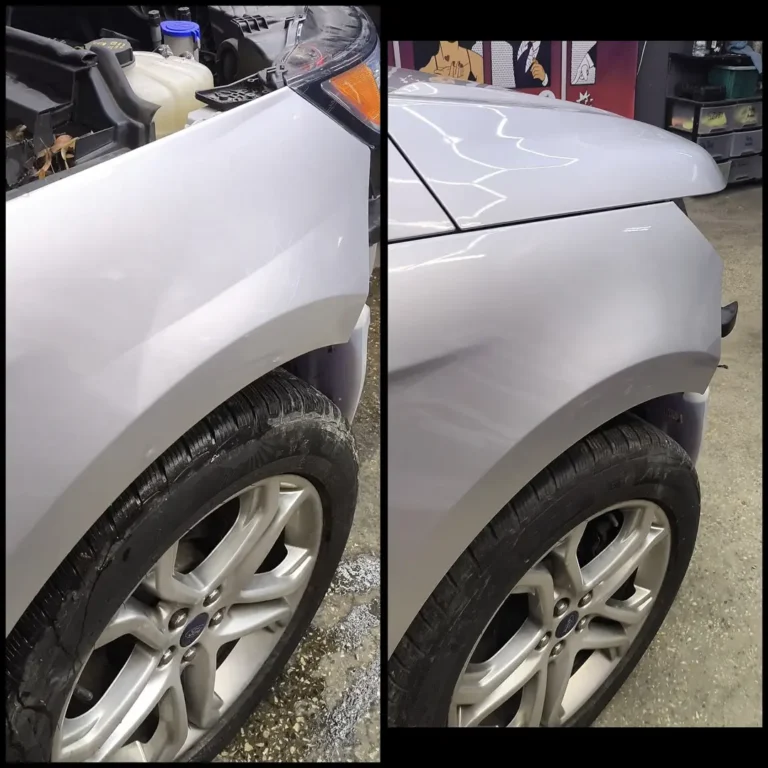 Usuwanie wgnieceń po stłuczce